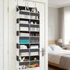 Over The Door Organizer 5-Tier Hanging Storage Bag Behind Door 10 Compartments Over Door Organizer for Dorm Small Apartment