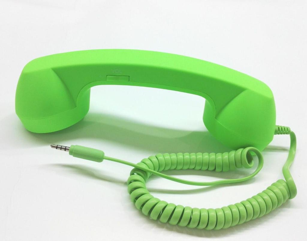 Sofort verfügbar Retro-Stil Mädchenhaftes Telefonhörer mit einstellbarer Lautstärke und Mikrofon für Schüler