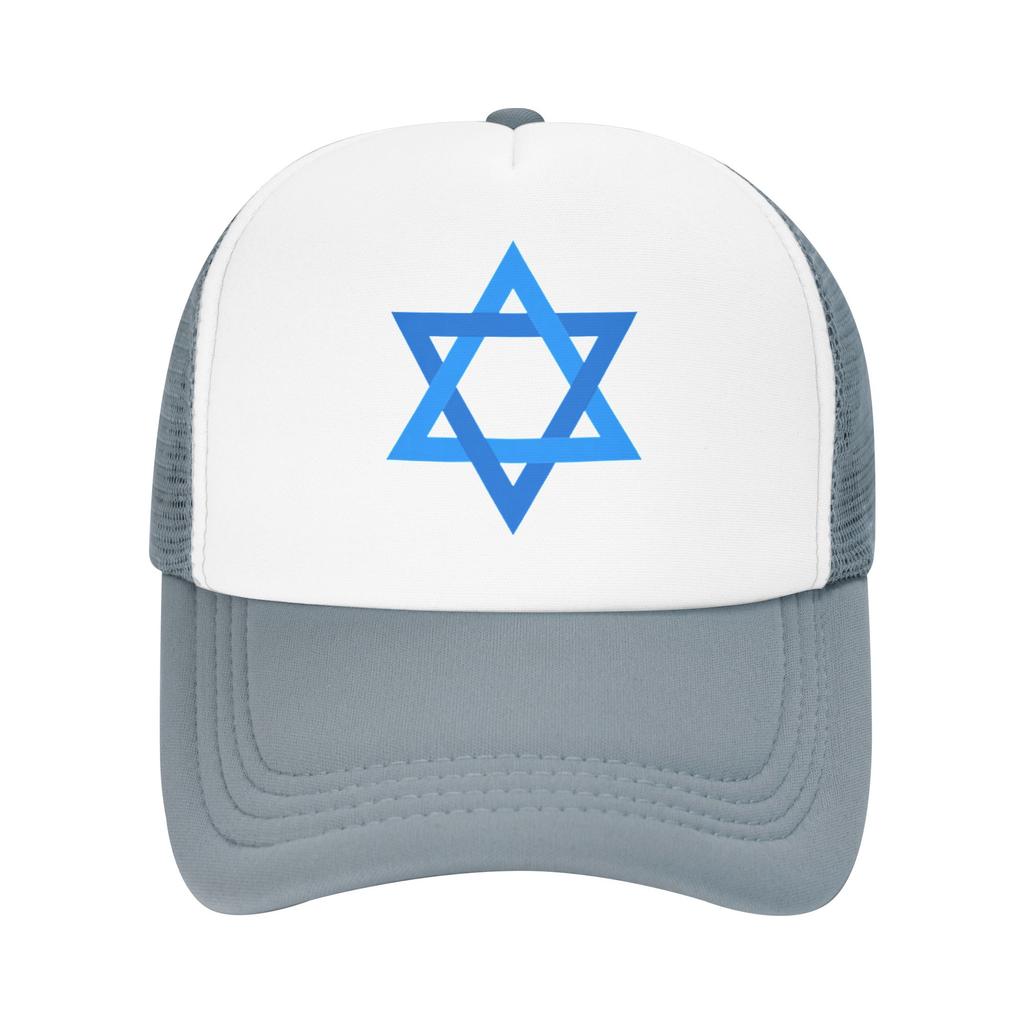 Davidster Israëlische Vlag Israël Mesh Baseballpetten Unisex Sport Zon Hoed Hoed Verstelbaar Zomer Trucker Hoed