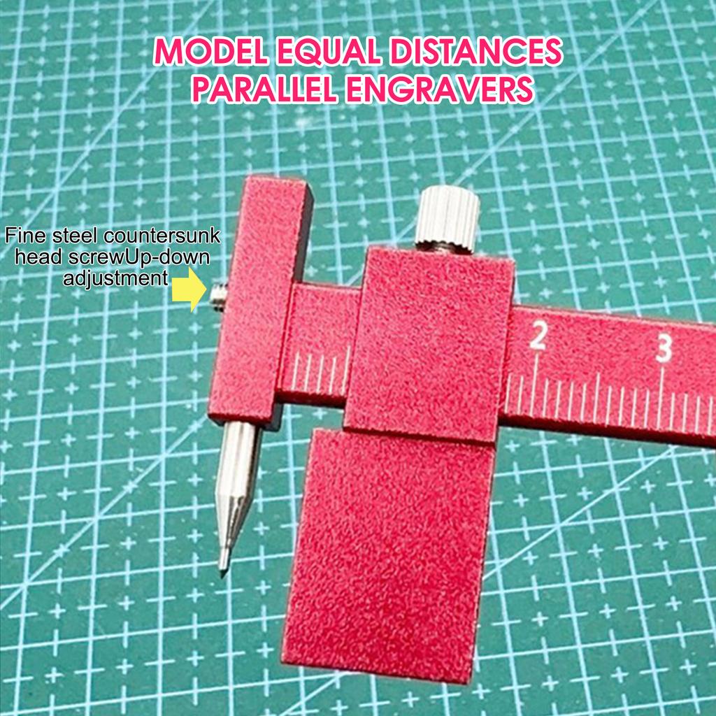 Model Line Scriber With Replaceable Blades Parallel Positioning Guide And Even Spacing Tool For DIY Craft