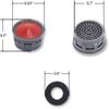 20 Pcs Faucet Aerator 2.2 GPM, ert Faucet Aerators Replacement Parts for B