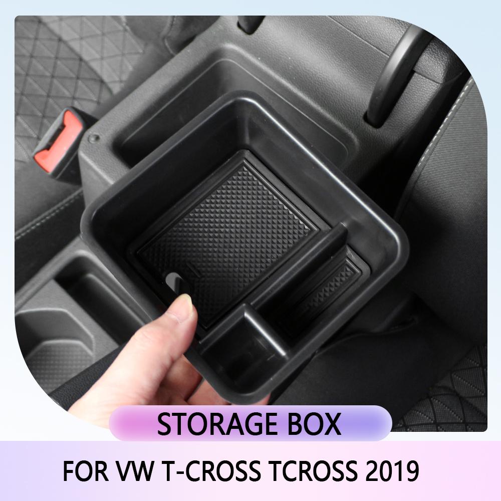 Car Console Armrest Storage Box - Custom Fit for VW T-Cross (2019-2023) (Durable,Easy Install, Premium Quality Interior Upgrade)