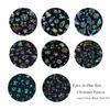 2Sets 16Sheets Fashion Nail Christmas Image Holographic Nail Foil Set Snow Flower Star DIY