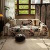 One-Piece Summer Sofa Towel Full Covered New Chinese Style Chinese Ink Style Plum Blossom Breathable Cushion Sofa Mat Cover Cloth