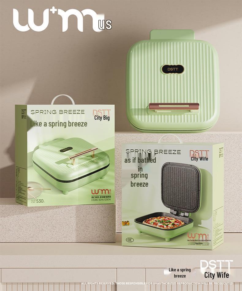 Multi-functional Double-Sided Electric Griddle: Non-stick, Fast Roast, Large Capacity Grill & Pancake/Waffle Maker