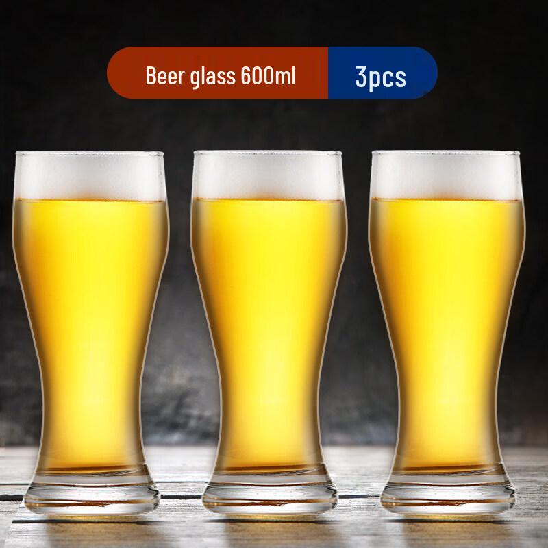 ZISIZ Large Capacity Handmade Glass Beer Mug