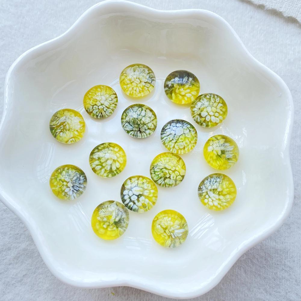 

50pcs Resin Colorful Mini Cartoon Semi-Circular Beads Nail Art Flatback Rhinestone Figurines DIY Miniatures Scrapbook Decor Craf