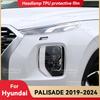 For HYUNDAI PALISADE 2019-2024 Car Headlight Transparent TPU Protective Cover Film Front Light Tint Change Color Sticker