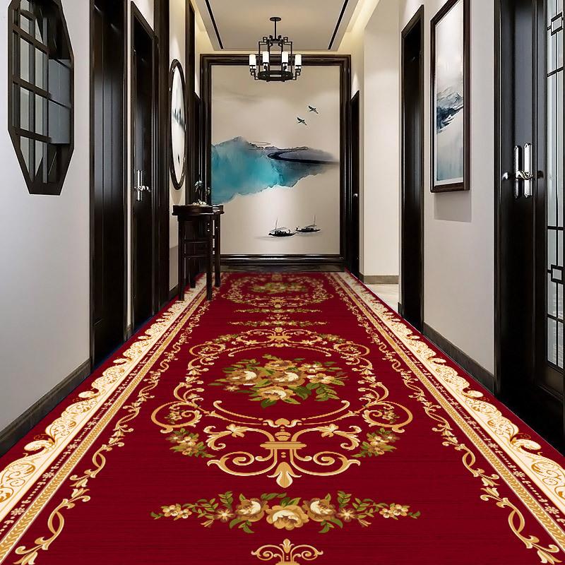 European Style Corridor Carpet Modern Household Carpet Entrance Hall Stairwell Corridor Fully Covered Carpet