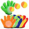 Saugnapf Klebriger Ball Handschuhe mit Weichem Ball Outdoor Wurf Fang Ball Sport Strand Party Spiel Requisite Geburtstagsgeschenk Sommer Seestrand JXB
