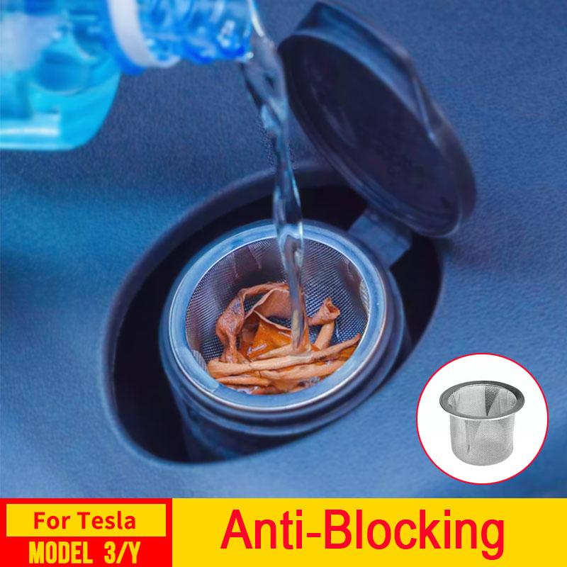 Wiper Water Filter For Tesla Model 3 Y S X Juniper Accessories Metal Mesh Grille Guard Grid Inserts Washer Tank Nozzle Strainer