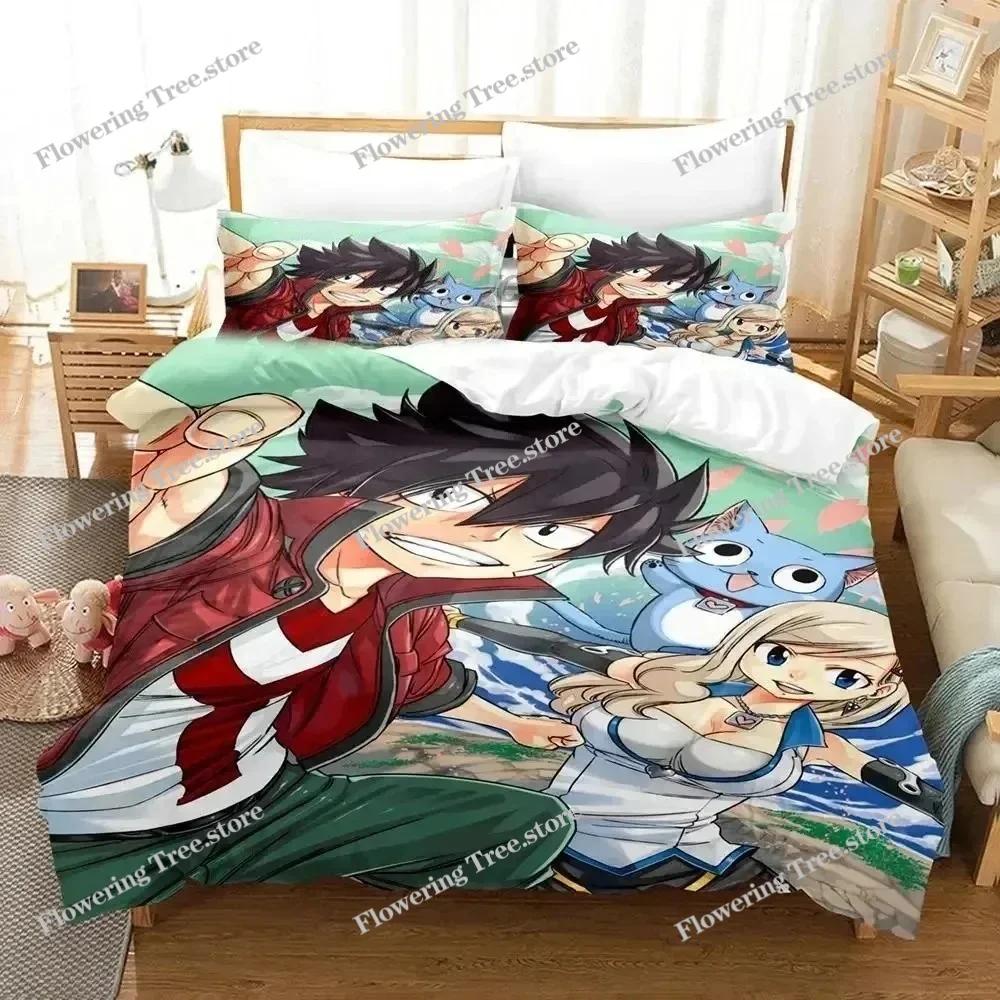3D Print Anime Edens Zero Bedding Set Duvet Cover Bed Set Quilt Cover Pillowcase Comforter King Queen Size Boys Adult Bedding S