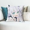 Cute SShirakami FFubuki Anime Celebrity Merchandise AllMatch Printed Pillow Case Sofa Car Office Room Decoration Protector