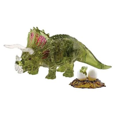 Puzzle Cristal 3D Triceratops Verde
