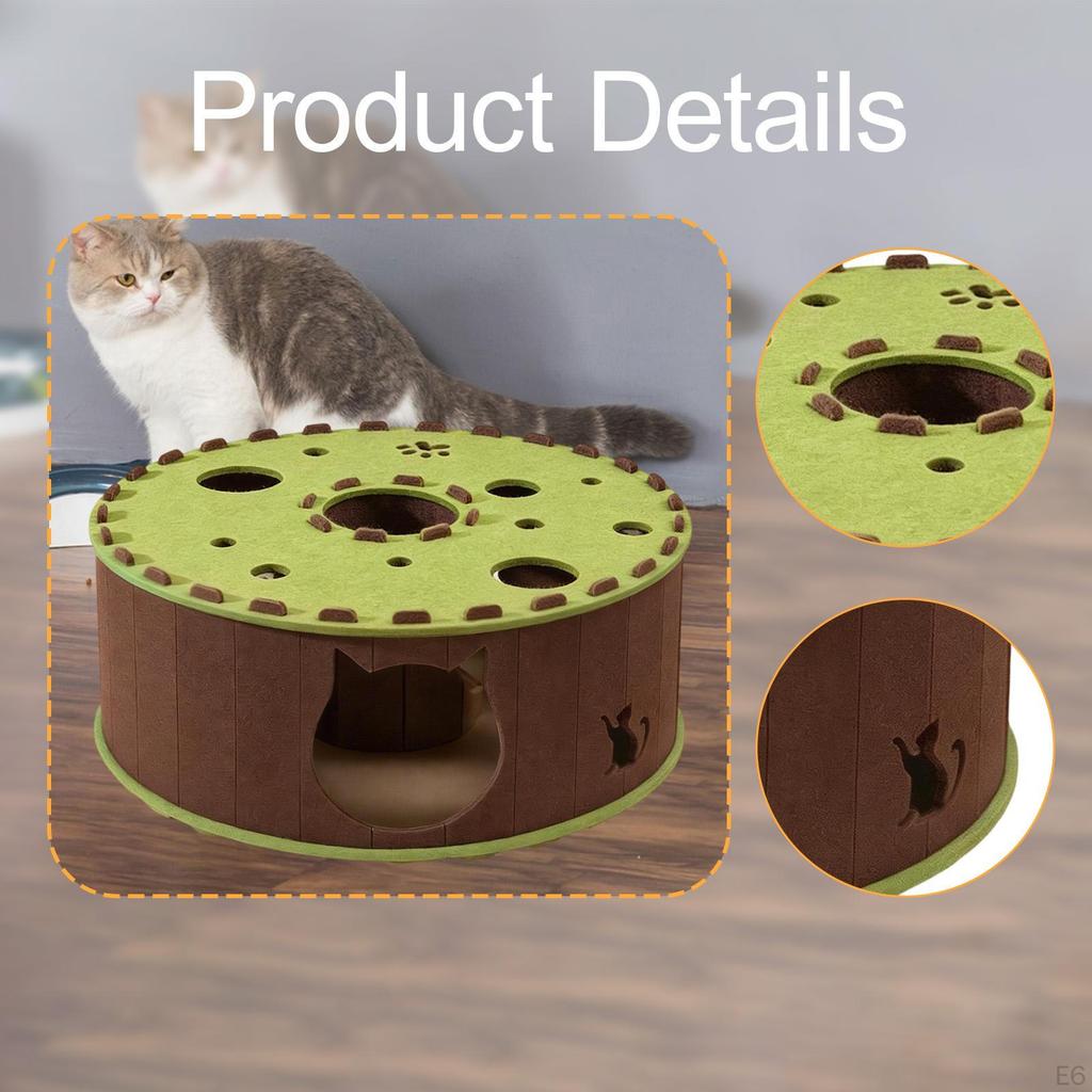 Pet Cat Tunnel Bed Activity Center Comfortable Warm Kitten Tube Nest for Bunny Small Medium