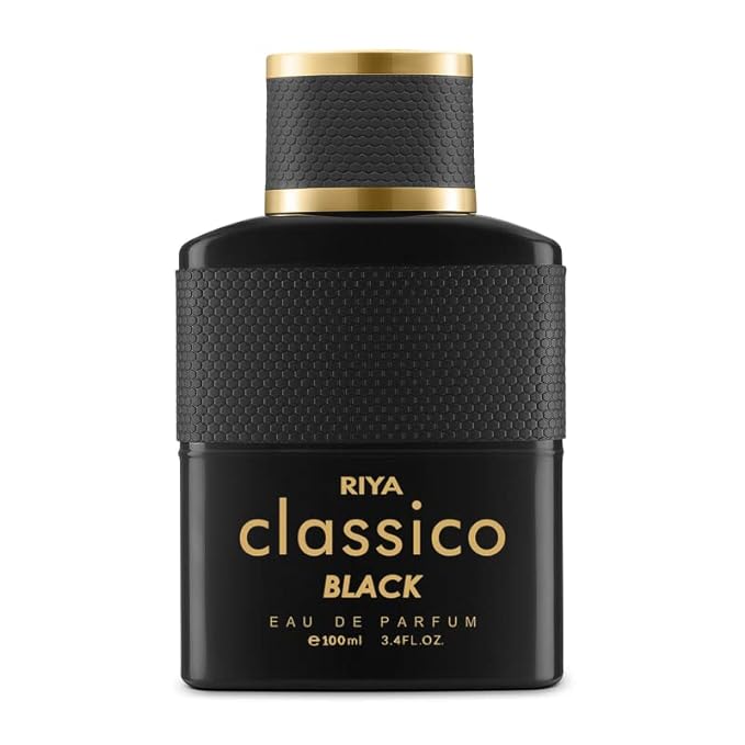 RIYA CLASSICO For Men & Women Eau De Parfum Spray Fruity Amber 100 ML /A Timeless Scent of Self-worth (Classic Black)