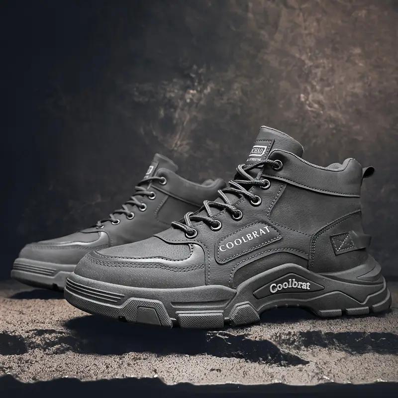 Men'S Casual Sports Boots for Outdoor Training, Versatile Short Boots Suitable for Hiking and Tactical Activities.