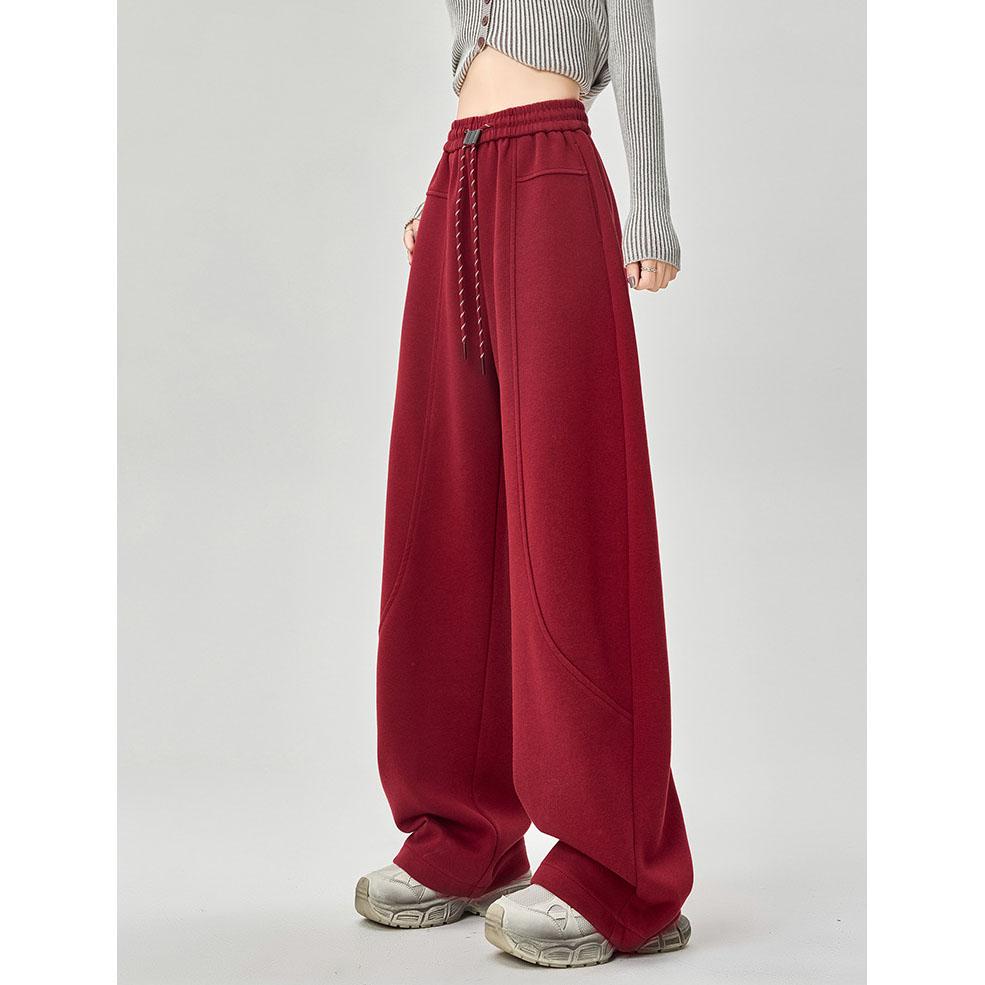 Autumn Spring Long Pants Sweatpants Women Harem Elastic Solid Waist Loose Pants