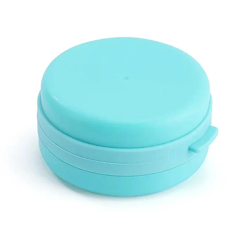 

Portable Bathing Brush Hanging Bath Body Scrubber Soap Case Silicone Massage Bath Hair Tactile Tools