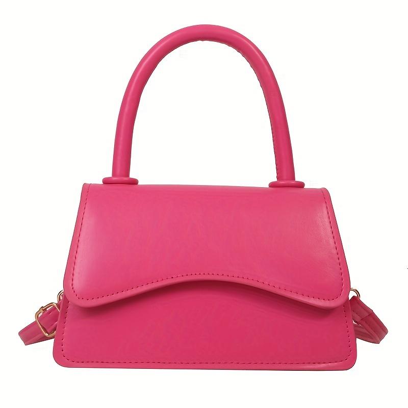 Mini Solid Color Handbag, Simple Square Crossbody Bag, Fashion Shoulder Purse For Women