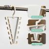 Lightweight Clothing Hanger V Shaped Double-Sided Closet Organizer, 360 Degree Rotating Multi-Layer Vertical Hanger, with Storage Organizer
