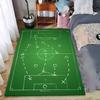 "Green Football Field Strategy Pattern Carpet for Home Decoration" Suitable for Use As an Anti-slip for Living Room Bedroom Sofas