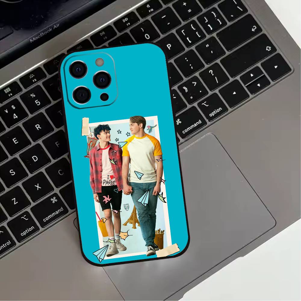 W-Warm New H-Heartstopper Movie  Phone Case For iPhone 17,16,15,14,13,12,11 Plus,Pro Max,XS,Soft Silicone Black Cover