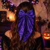 Dark Style Hair Bows for Festivals Halloween Bow Clip Women Girls, Spider Web Barrettes Cute Girls Clips, Large Bowknot Accessories Cosplay