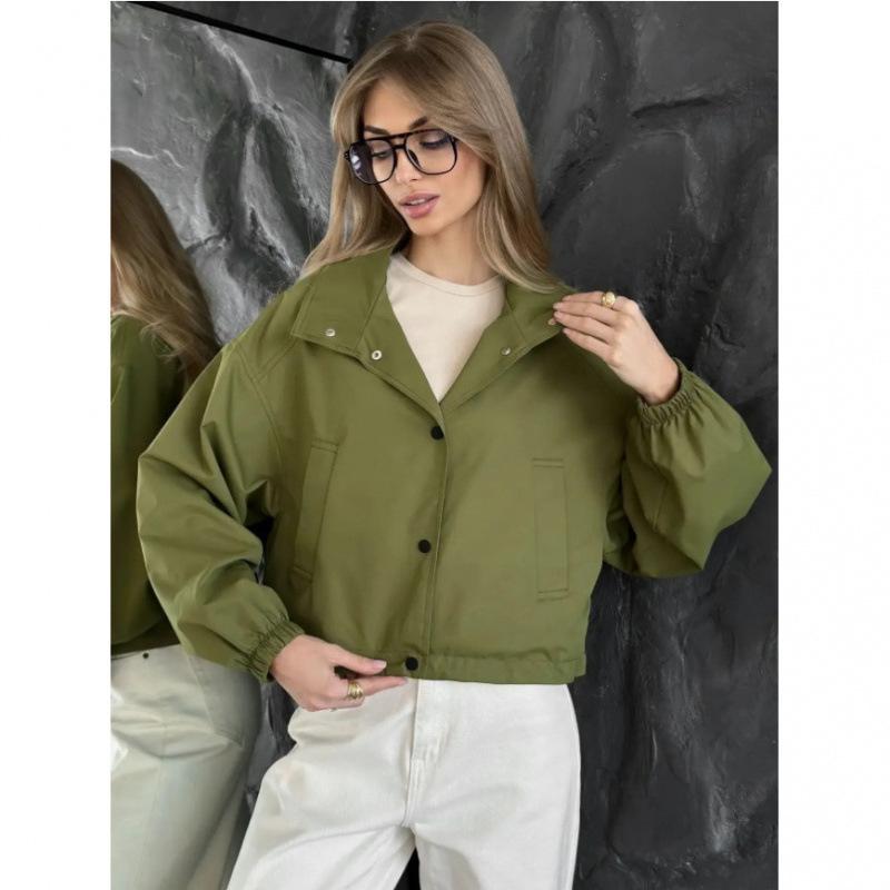 Women S Loose Short Jacket Coat For Spring Autumn