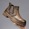 Golden Sapling High Quality Retro Men Motorcycle Boots New Microfiber Leather Men Boot Shoes Outdoor Thick Soled Slip-on Booties