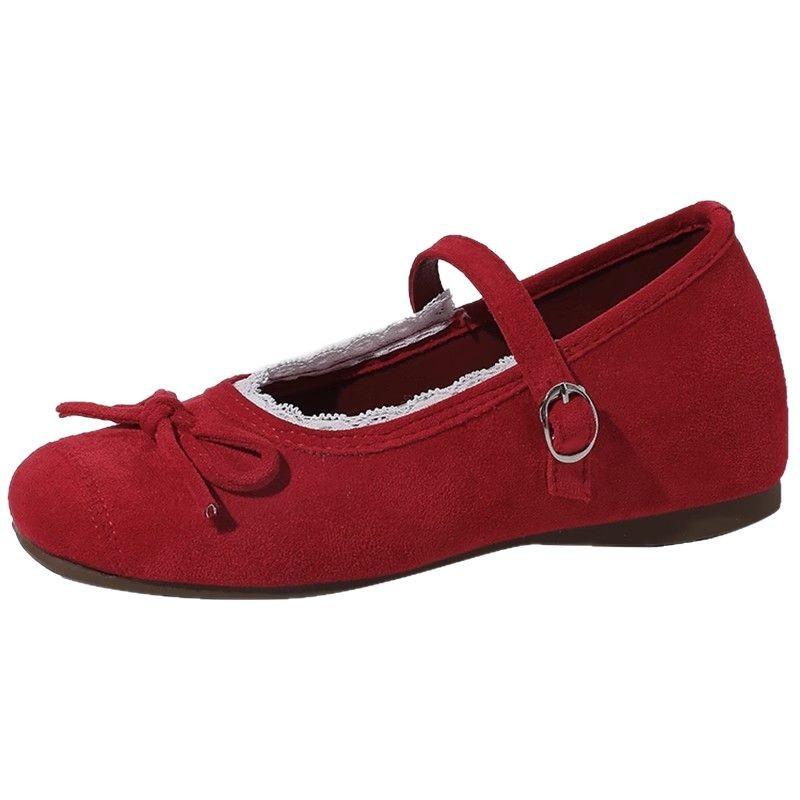 Fashion fairy wind Mary Jane shoes summer gentle inner height increase bow shallow mouth single shoes lace edge evening shoes