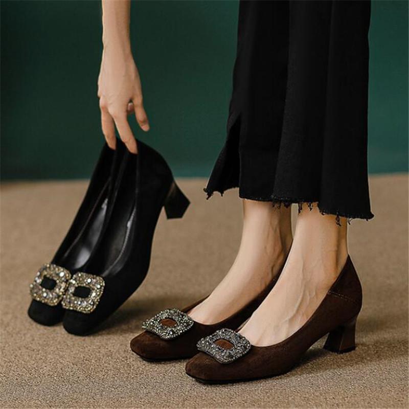 Fashion Spring Summer 2024 Fashion Elegant Concise Women High Heels Sandals Genuine Leather Pumps Party Office Prom Shoes Woman