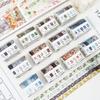 YUBX Masking Winter Blooming Floral Washi Tape Cute Thin DIY Gift and Decoration Tape, 60-Piece Set, Collection, Snowflakes, Strips, Crafts, Journals,