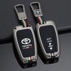 Zinc Alloy+Silicone Car Remote Key Case Cover For Toyota Prius Camry Corolla C-HR CHR RAV4 Prado 2018 2019 Keychain Accessories