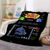 Cartoon Bubble Bobble Puzzle Bobble Retro Game Soft Flannel Blanket for Beds Bedroom Sofa Picnic,Throw Blanket Outdoors Leisure