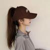 Summer Hard-Top Baseball Cap for High Ponytails