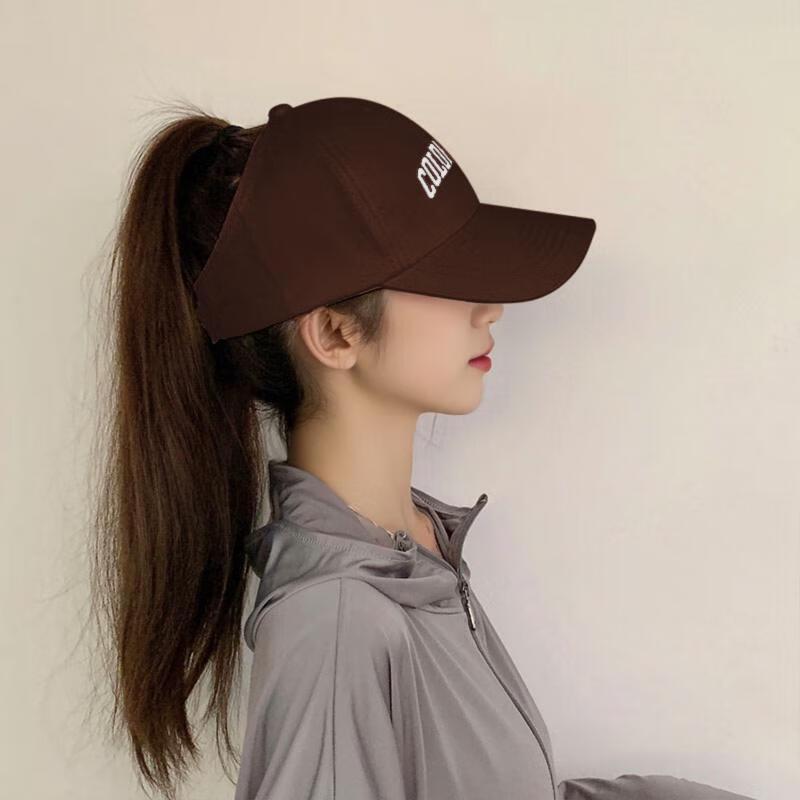 Summer Hard-Top Baseball Cap for High Ponytails