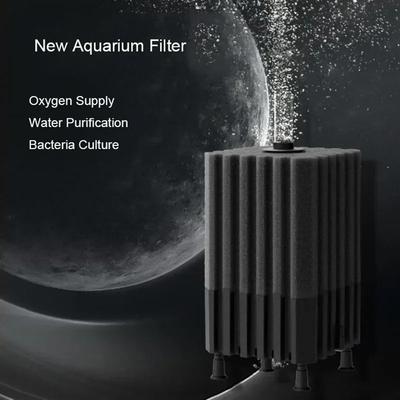 New Big Bio Sponge Filter for Aquarium Fish Tank Shrimp Pond Air Pump Biochemical Filtration Noiseless Foam Aquarium Accessories