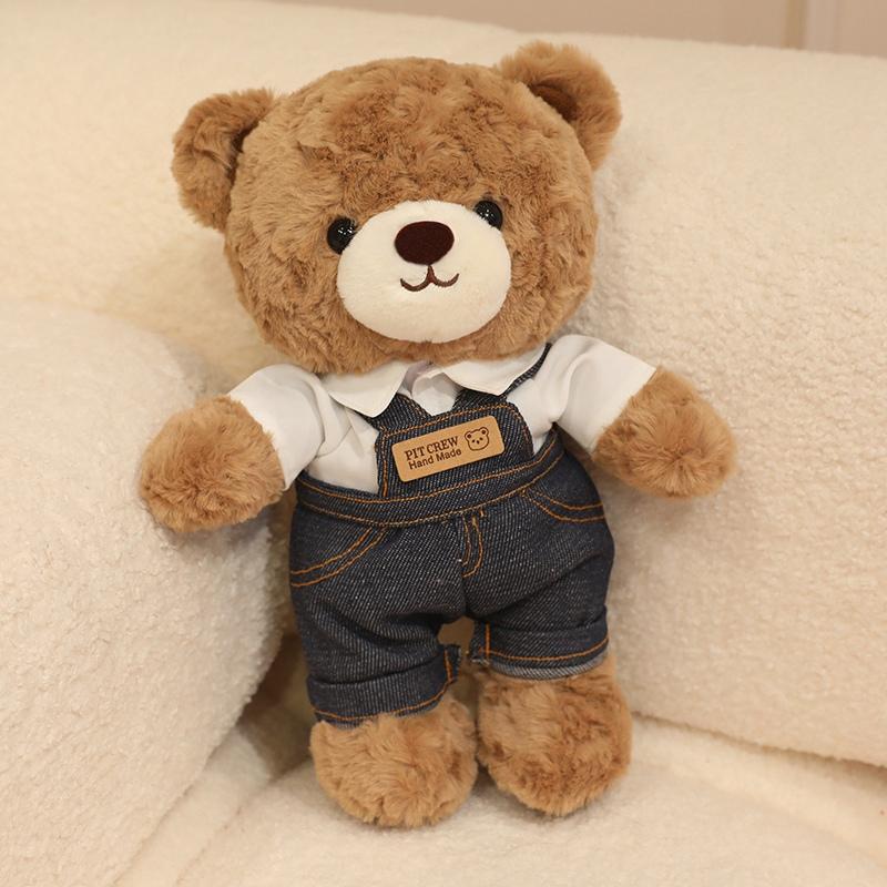 9 Styles Cute Teddy Bear Plush Toys Delicate Dressed Up Cartoon Little Bear Doll Warm Cozy Children Appease Bear Toys