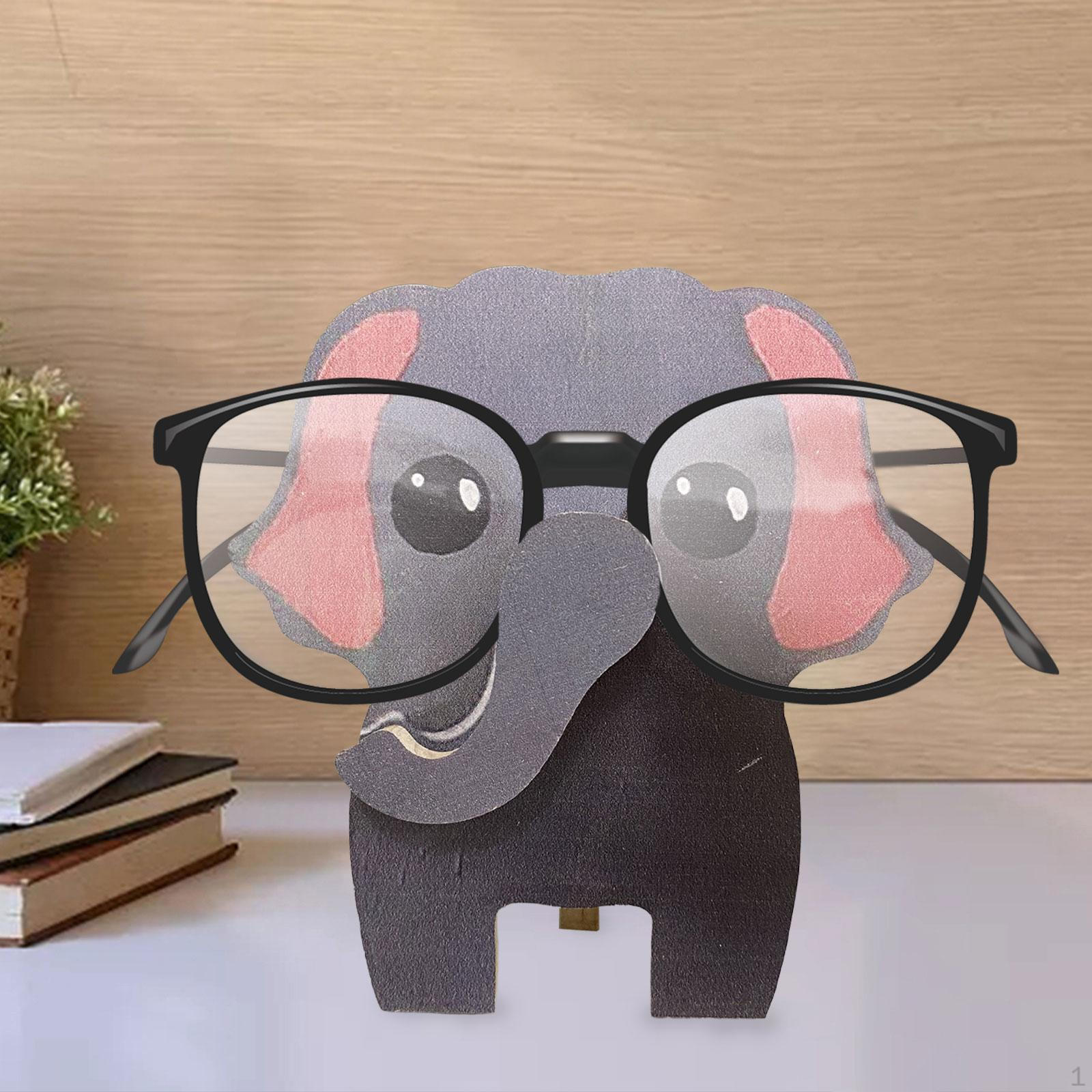 Деревянная подставка-витрина для очков с животными, полка для показа очков Style C