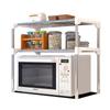 Detachable Stainless Steel Shelf for Kitchen Bathroom Bedroom, Household Microwave Oven Shelf Seasoning Storage Holder