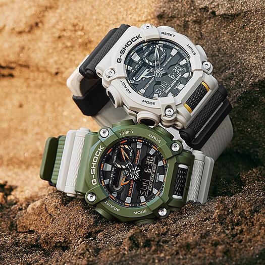 Casio Men's Resin 200M Water Resistant Analog Shock Resistant Quartz Watch GA-900HC-5A