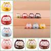 2pcs With Hole Cat Ceramic Ornament Colorful Blessing Cat Beads Cat Ceramic Beads  Jewelry Making