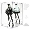 KrystaCase Figure Acrylic 4mm High UV Mirrored Base and Magnetic Easy Assembly Case, Case, Thick, Transparency, Protection, Back, Door, Stackable,