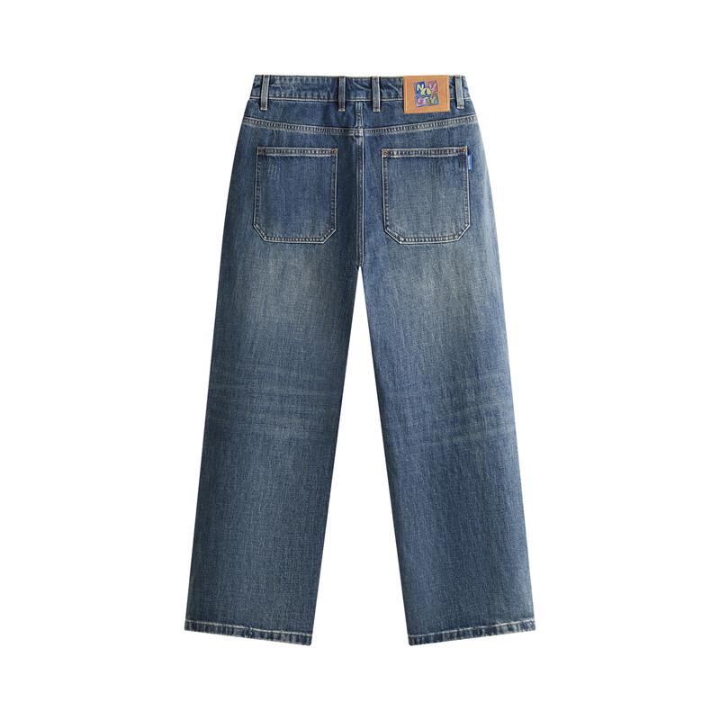 NVG·YOUNG Men's Loose Fit Wide-Leg Cargo Jeans