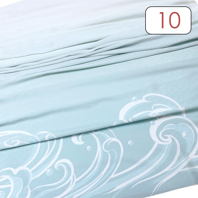 1 Meter Ancient Style Rainbow Gradient Fabric 120D Jacquard Multi-Tones Ombre Tulle Fabric For Sewing Hanfu Dress Stage Costume