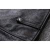 Chinese Size Men Leather Jacket Vintage Black 100% Natural Genuine Cowhide Coats Men's Leather Coat Male Clothes Autumn