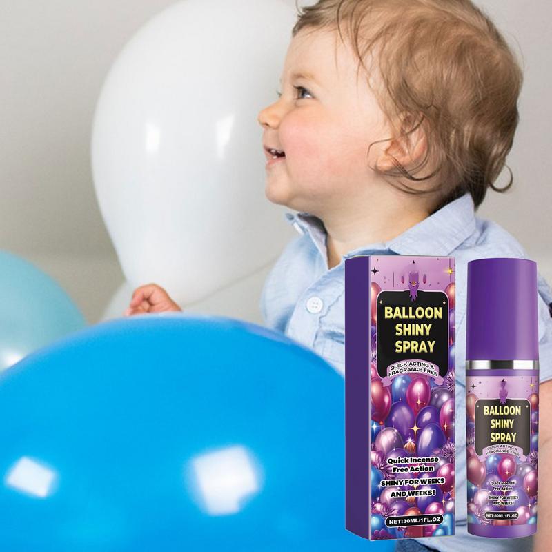 30ml Ballon Glanzspray Hochglanz Ballonpolitur Farbverblassungsfreies Ballon Spray Party Dekorations-Ballon Präziser Nebel