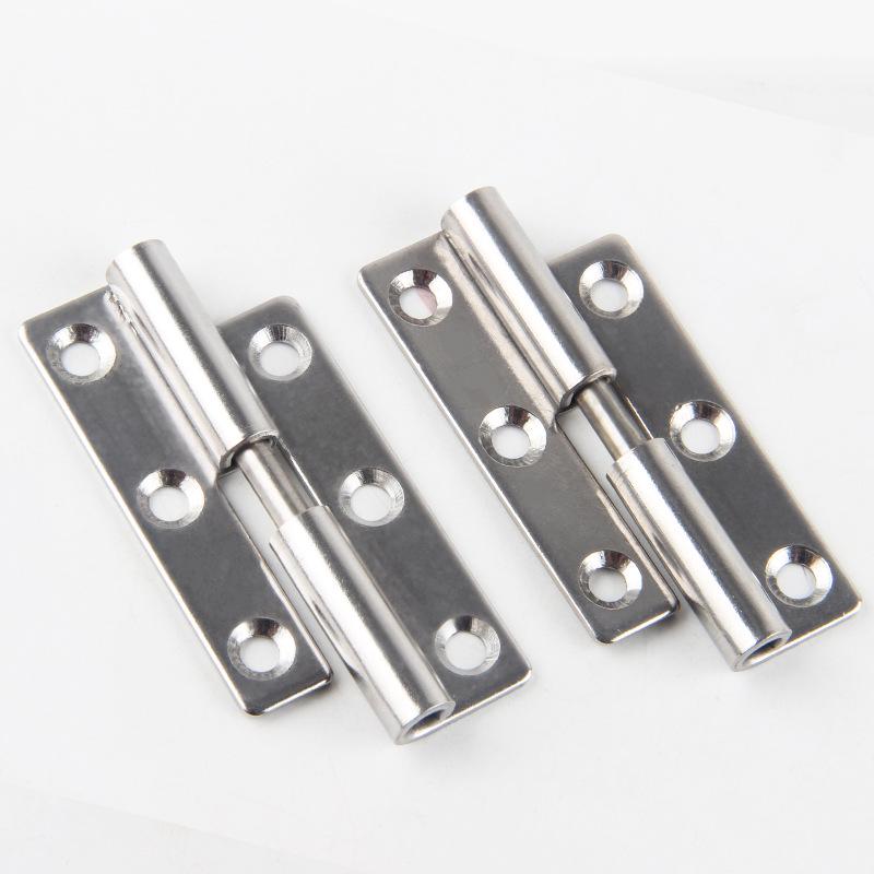304 Stainless Steel Removable Door Hinges: 1.5, 2, 2.5, 3-inch Thickened for Cabinets, Windows, and House Doors