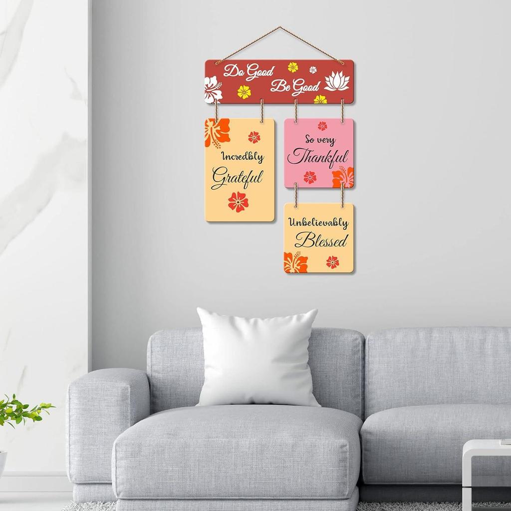 Do Good Be Quotes Decorative Wood Wall Hanger For Livingroom, Bedroom | Home Decor | Office | Gift Item | Artworks Decoration